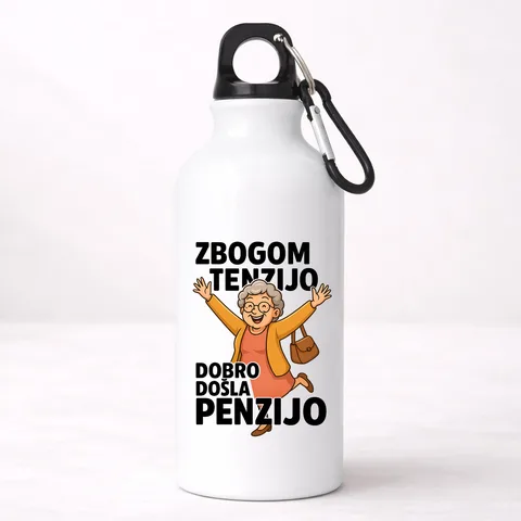 Zbogom tenzijo dobro došla penzijo 2 - Aluminijumska boca – proizvod sa printom