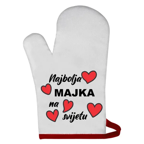 Najbolja majka na svijetu - Rukavica za rernu – proizvod sa printom