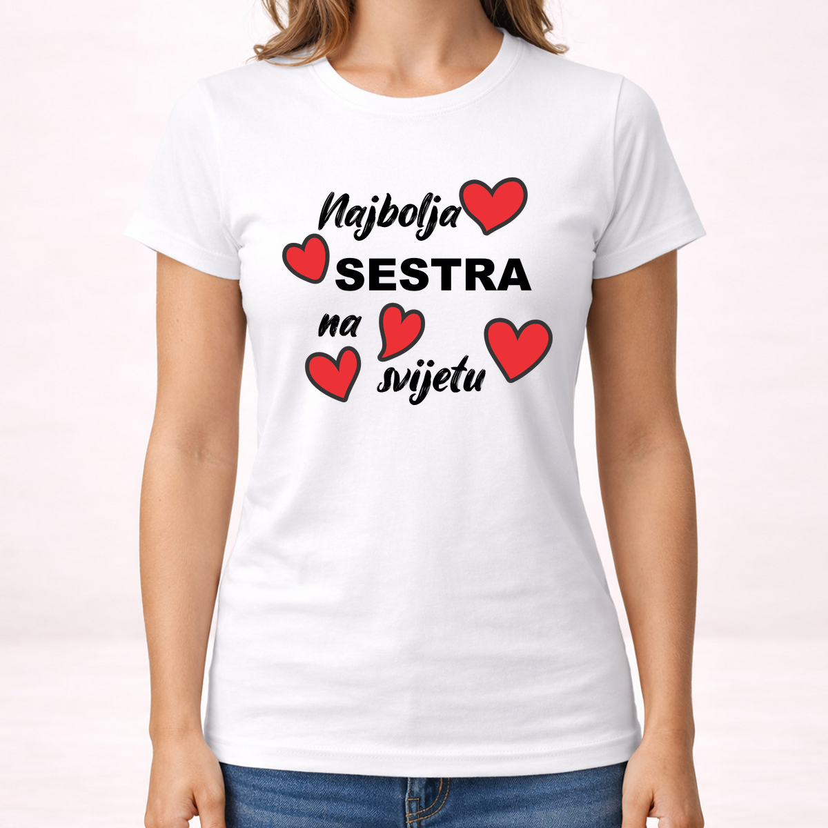 Najbolja sestra na svijetu 2 - Majica - Ženska – prikaz proizvoda