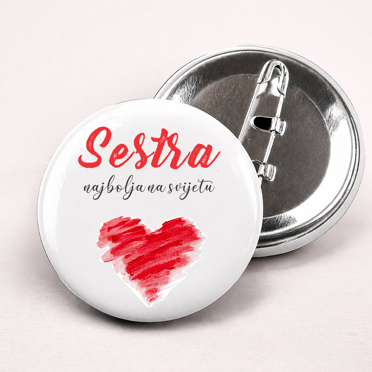 Sestra najbolja na svijetu - Bedževi – prikaz izdelka