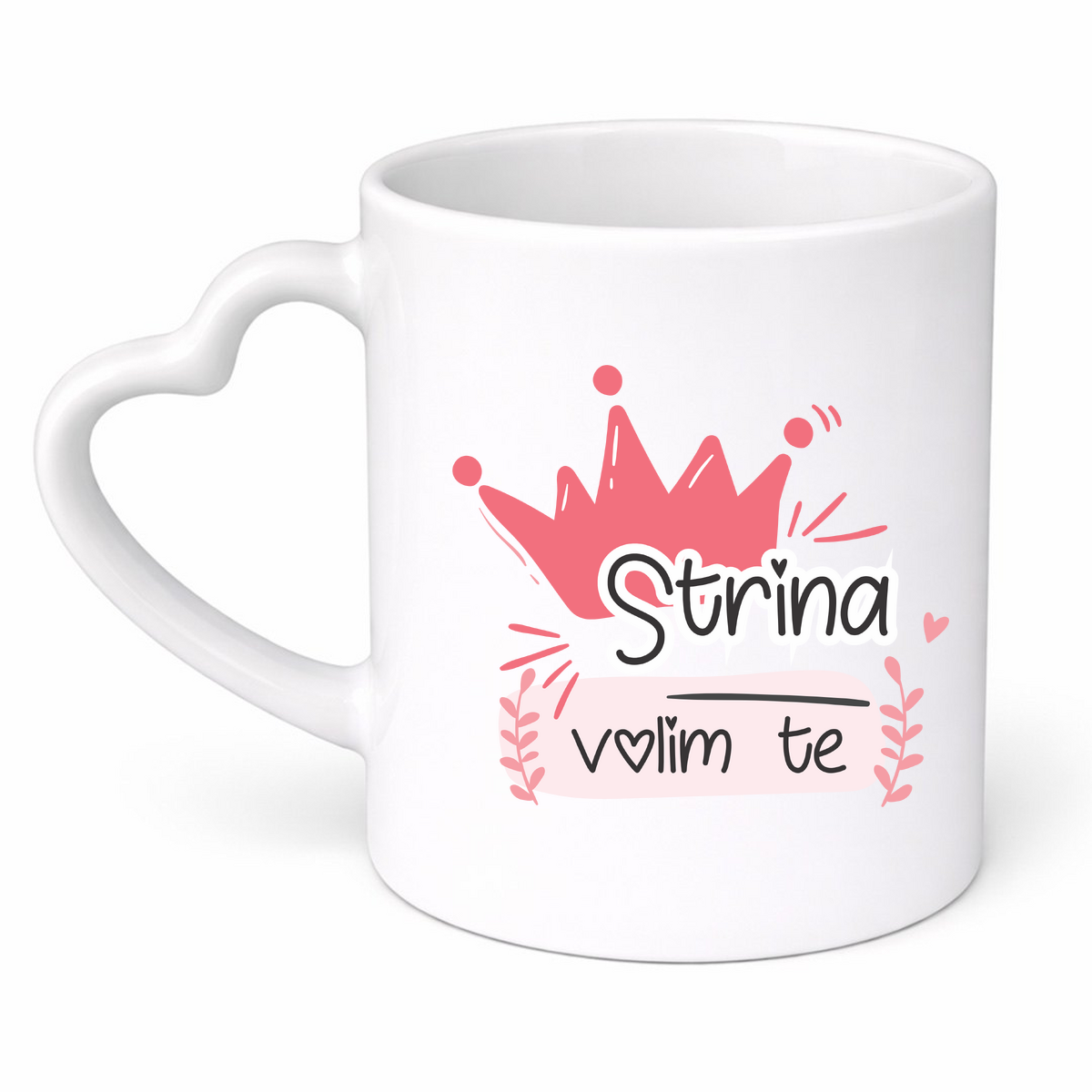 Strina volim te - Šolja srce – prikaz izdelka